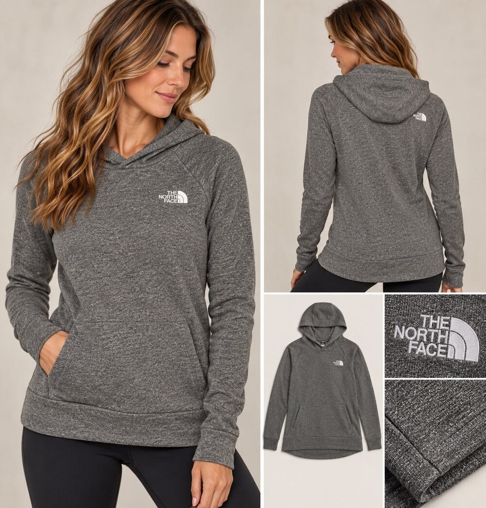 The North Face Half Dome Gray Hoodie Sweatshirt Size Small